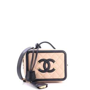 Chanel Filigree Vanity Case Quilted #323987C41B